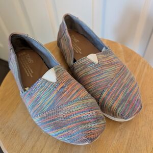 TOMS Kids Multicolor Slip-On Shoes